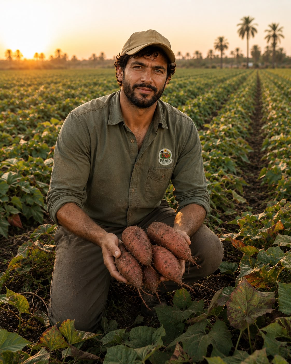 Freshly harvested Egyptian produce